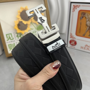 VERSACE 베르사체 자동버클 가죽벨트