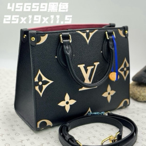 LV 블랙 몽그램 토트백